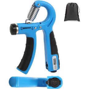 Grip Strength Trainer with 2 PCS,AOKLS Hand Grip Strengthener Adjust Resistance in 11-132Lbs for Climbers,Tennis Athletes and Any Athlete Who Needs to Strengthen the Fingers and Arms