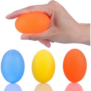 Hand Exercise Balls,Hand Therapy Balls,Grip Balls,Stress Relief Ball for Adult and Kid,Squeeze Balls for Hand Therapy Hand Grip Equipment Ball-3 Resistance Levels(3 PCS)