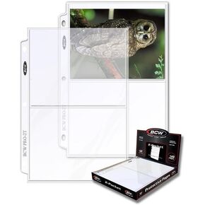 BCW Pro 2-Pocket Photo Pages - 50 ct