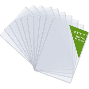 5" x 7" Photo Postcard Protectors, Rigid Hard Print Protectors, Clear Waterproof Protectors, Paper Sleeves Photo Plastic Sleeves Document Holder, Memories and Collectibles Storage (30 Pack)