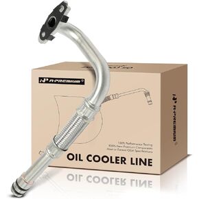A-Premium Turbocharger Oil Return Line Compatible with Ford Explorer Police Interceptor Sedan 2013-2019, Flex 2010-2019, Taurus & Lincoln MKS 2010-2016, MKT 2010-2019, 3.5L, Right, Replace# AA5Z9T515G