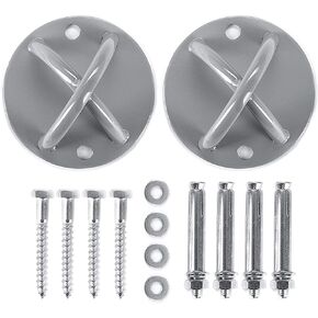 2 Pack Wall Mount Bracket for Suspension Straps, Ceiling Anchor Mount for Olympic Rings, Body Weight Strength Training Systems, Yoga Swings, Boxing Equipment