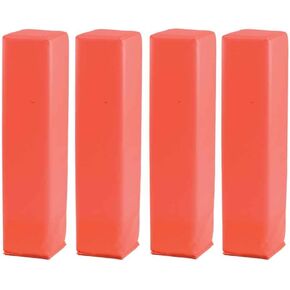Champion Sports Line and End Zone Plyon Set - Vinyl with Weighted Bottom Pylon Set - Orange
