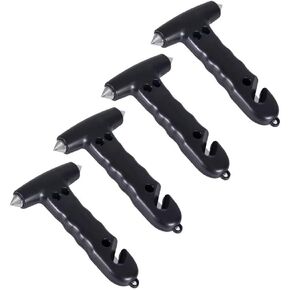 4 PCS Car Safety Hammer, Window Breaker Seatbelt Cutter, Glass Breaker,Car Window Glass Hammer Breaker and Auto Safety Seatbelt Cutter 2-in-1 Rescue Disaster Escape Tool…