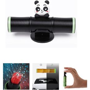 طقم طوارئ مطرقة أمان مصممة من PSLER Panda 2 في 1 لكسر النوافذ في حالات الطوارئ وقاطع حزام الأمان ومطرقة أمان لكسر الزجاج اللطيف (أخضر)