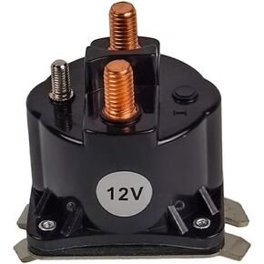 Solenoid Relay Switch 262939 263061 Compatible with AMETEK Prestolite Thiemann Waltco Motors 3 Terminal 12V