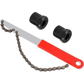 Bike Cassette Removal Tools Kit, 3 PCS Bike Chain Whip Tools with Cassette Lockring for 7,8,9,10,11,12 Speed Chains - with Lockring Nut Tool