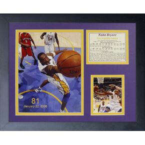 Legends Never Die "Kobe Bryant 81 Point Game Framed Photo Collage, 11 x 14-Inch,12341U