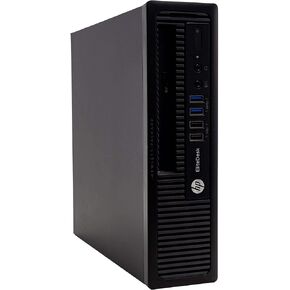 HP Elitedesk 800 G1 Ultra-Slim Desktop Computer, Intel i7-4770s up to 3.9 GHz, 8GB RAM, 240GB SSD, DVD, Windows 10 Professional 64 Bit (Renewed)