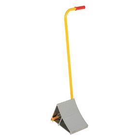 Vestil EALUM-7-H Extruded Aluminum Wheel Chock with Handle, 17-1/16" Width, 37-9/16" Height, 11-7/8" Length