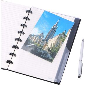 Eagle Discbound Pocket Divider, Plastic, 2-Pocket, Junior Size, for Discbound Planner or Notebooks, Pack of 2