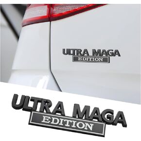 AICEL Ultra MAGA Edition Emblems, 3D Raised Full Metal Car Decals, Classic Personality Labels Car Badges with Strong Adhesive, Exterior Auto Body Decor Embossed Stickers for Car, Truck