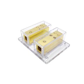 8 Way Power Distribution Block, 4 Gauge x 2 in 8 Gauge x 8 Out Power Ground Distributor for Car Audio Amplifier Splitter 1pcs
