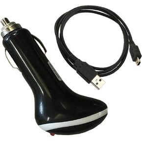 UpBright Car 5V DC Adapter USB Charging Cable Compatible with Rand McNally IntelliRoute TND 700 710 720 730 LM RVND 7720 7715 7710 7725 7730 LM TND-500 TND-510 RVND-5510 GPS TOMTOM START 50M Eviant T4