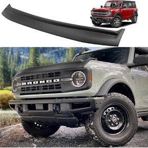 منحرف غطاء محرك السيارة لعام 2021 2022 2023 2024 ملحقات فورد برونكو 2/4 غطاء محرك السيارة واقي الحجر (أسود غير لامع) in Kuwait