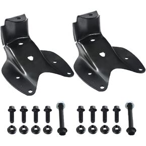 2PCS 722-016 Rear Leaf Spring Mount Bracket Shackle Hanger Repair Kit Set Compatible with 1999-2004 Ford F-150 F-250 Pickup Truck Lincoln Rear Drive Passenger Side Rearward