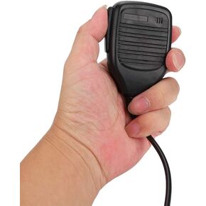 Handheld Speaker Mic, UV3R Mic Speaker Microphone Replacement, Shoulder Microphone 3.5mm PTT Walkie Talkie Microphone Speaker, Speaker Mic Shoulder Handheld Microphone for