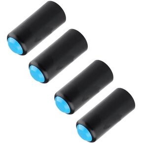 Microphone Cover 4pcs Microphones Battery Cover Wireless Mic Battery Screw on Cover for PGX2/4SLX24/SM58/PG58/BETA58 (Blue)