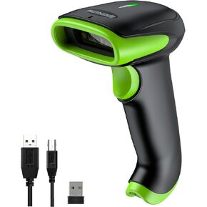 Symcode 2D Wireless Barcode Scanner,Bluetooth6.0 & Wireless2.4G & USB Wired Connection, 1D 2D QR Bar Code Reader Scanner Automatic Fast Precise scanning for Smart Phone, Tablet, PC