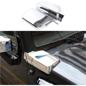 Side Air Intake Hood Vent Cover Compatible with Hummer H3 2005-2009, ABS Side Hood Air Vent Trim Cover Protection Accessories, 2PCS (Bright Silver)
