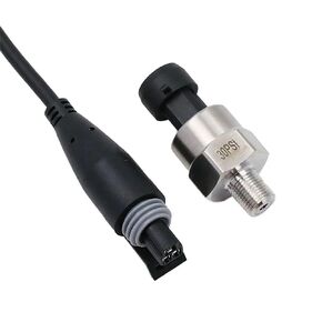 100 Psi 1/8" NPT Thread Pressure Transducer Sensor Pressure Sender Stainless Steel Oil Pressure Transmitter for Car Automobile Motorcycle Boat Oil Fuel Air Gas Liquid Water Pressure