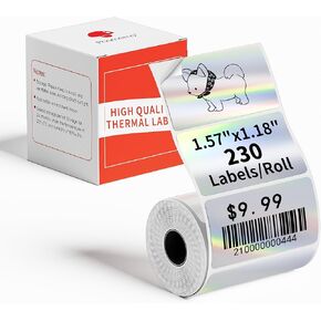 Phomemo M110 Gradual Thermal Labels- 1.96"x 1.96"(50x50mm) Sticker Circle Labels for Address/Barcode/Mailing/Logo/File Labels