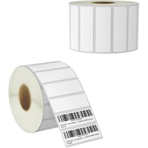 BETCKEY - 3" x 1" (76 mm x 25 mm) UPC Barcode & Address Labels Compatible with Zebra & Rollo Label Printer,Premium Adhesive & Perforated [16 Rolls, 22000 Labels]