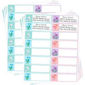 Return Address Label Stickers, 0.75 ×2 Inch Adhesive Bottle Labels Name Tag Stickers for Envelopes,Mailing Return,Christmas, Wedding, Graduation,Mason Jar,Clothes, Storage Boxes, Packages.(320 Pcs)