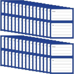 to from Return Address Mailing Labels 120 Pcs Blank Self Adhesive Mail Shipping Label Postage Guaranteed Stickers 4.5x3.5Inch Handwriting to/from Address Tags for Package, Gift, Mailing Box, Envelopes
