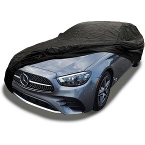Custom Fits 2006-2021 Mercedes Benz E Class Sedan E250 E320 E300 E350 E400 E450 E550 E43 E53 E63 E63S AMG Car Cover Black Covers MB E-Class
