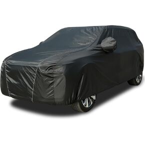 Car Covers for Automobiles All Weather Waterproof, Coverado Black Outdoor Full Exterior Covers Snow Rain Dust Hail Protection Car Cover, Universal Fit for Ct5, Accord, Camry etc, Sedan (191"-200")