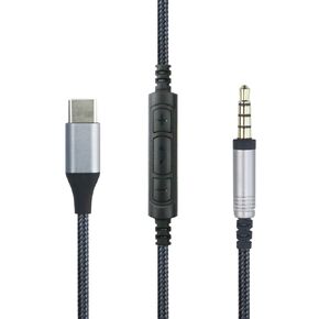 NewFantasia USB C Audio Cable Compatible with Beats Solo3, Solo Pro, Studio Pro, Studio3 Detox Mixr Executive Headphone, Remote Volume Mic Compatible with iPhone 15/15 Pro, Compatible with iPad 10th