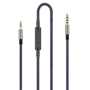 Audio Cable Replacement with in-Line Mic Remote Volume Control - Compatible with AKG N60 N60NC Y45BT Y50 Y50BT Y40 Y55 K845BT K840KL Headphone and Samsung Galaxy Huawei Android