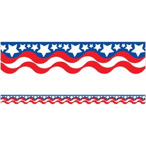 Teacher Created Resources Patriotic Border Trim, Multi Color (4158)