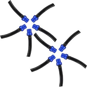 10 Pack Motorcycle Fuel Tank Air Vent Gas Cap Oil Vent Breather Hose Tube, PRO BAT Gas Tank Cap Vent for Dirt Bike Pit Bike ATV All Factory CRF XR CR All Quads All Off-road Motorcycle, Blue