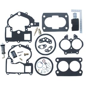 KIPA Carburetor Repair Rebuild Kit For Mercruiser Marine 2 Barrel Rochester Carburetor with FLOAT 3302-804844002# 1389-9562A1 1389-9563A1 1389-9564A1 1389-9670A2 1389-806077A2 1389-806078A2