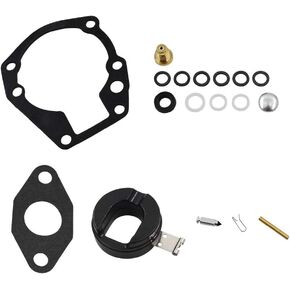 ALL-CARB Carb Carburetor Repair Kits with Float Replacement for Johnson Evinrude 2/3/4 HP 398532 Sierra 18-7043