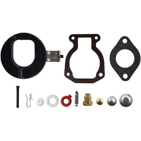 labwork 398453 Carburetor Repair Kit w/Float Replacement for Johnson Evinrude 9.9 HP 15 HP 1974-1988
