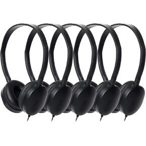 Classroom Kids Headphones Bulk 10 Pack,Class Set of Headphones for School Students Children Toddler Boys Girls Teen (Black Color 10Pack)