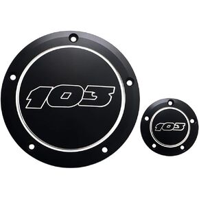 Motorcycle 103 Black Derby Cover Timing Points Cover for Harley Touring Road King Electra Glide Street Glide Road Glide Tri Glide Dyna Softail