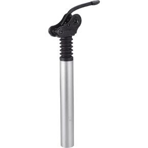 Bicycle Seat Post / Inner Adjustable Bike Seat for MTB Mountain Bike / Durable Aluminum Alloy Iron 31.8x300mm / 1Pcs Silver Tone