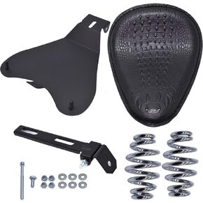 munirater Motocycle Black Spring Seat with Seat Base Replacement for Honda Shadow Spirit ACE VT 1100 750