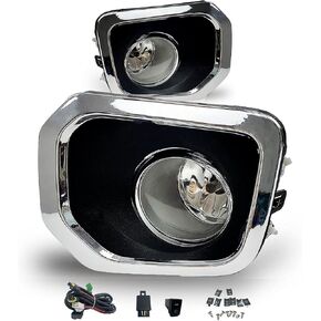 مجموعة مصابيح الضباب لـ 2016 2017 2018 2019 2020 2021 2022 2023 Toyota Tacoma (يناسب طراز SR، SR5 فقط)، زوج واحد من مصابيح الضباب للقيادة مع مصابيح هالوجين H11 55 وات