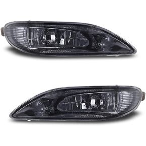 AUTOWIKI Smoked Lens Fog Lights for 2002-2004 Toyota Camry/ 05-08 Toyota Corolla/ 02-03 Toyota Solara 2PCS (Switch and Wiring Kit Included)