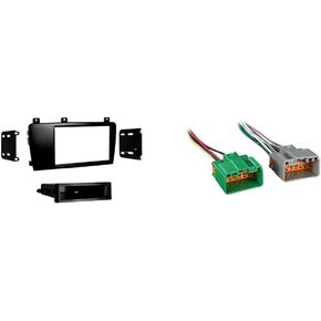 Metra Electronics 99-9227 Single/Double DIN Installation Kit for Select 2005-09 Volvo S60 and V70 (Black) & Metra 70-9221 Radio Wiring Harness for Select Volvo 97-07