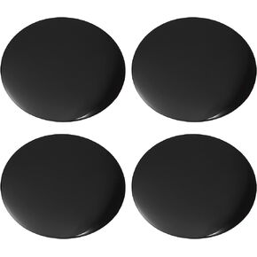 X AUTOHAUX 50mm Black Car Wheel Center Hub Caps Emblem Badge Decal Sticker 4pcs