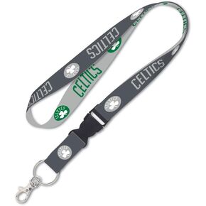 NBA Boston Celtics Premium Lanyard Key Chain, Charcoal Edition