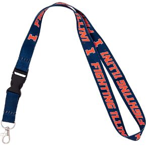 Desert Cactus University of Illinois Car Keys ID Badge Holder Lanyards Keychains Detachable Breakaway Snap Buckle Lanyards (Blue)