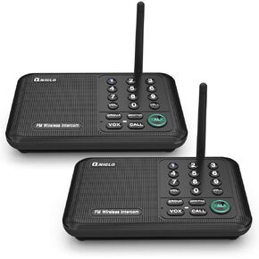 Intercoms Wireless for Home, 5280 Feet Long Range House Intercom System, 10 Channels Intercoms System for Business, Room to Room Intercom System for Elderly, 2 Way Audio Intercom for Office/Classroom