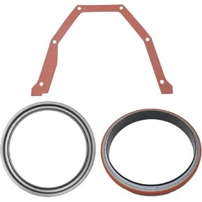 3926126 Rear Main/Crank Crankshaft Seal with Sleeve Compatible Replacement for Cummins Engine 12V 24V 4B 4BT 6B 6BT P7100 3.9L 5.9L, Replaces 3938159